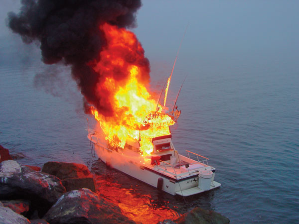High Quality boat-on-fire Blank Meme Template