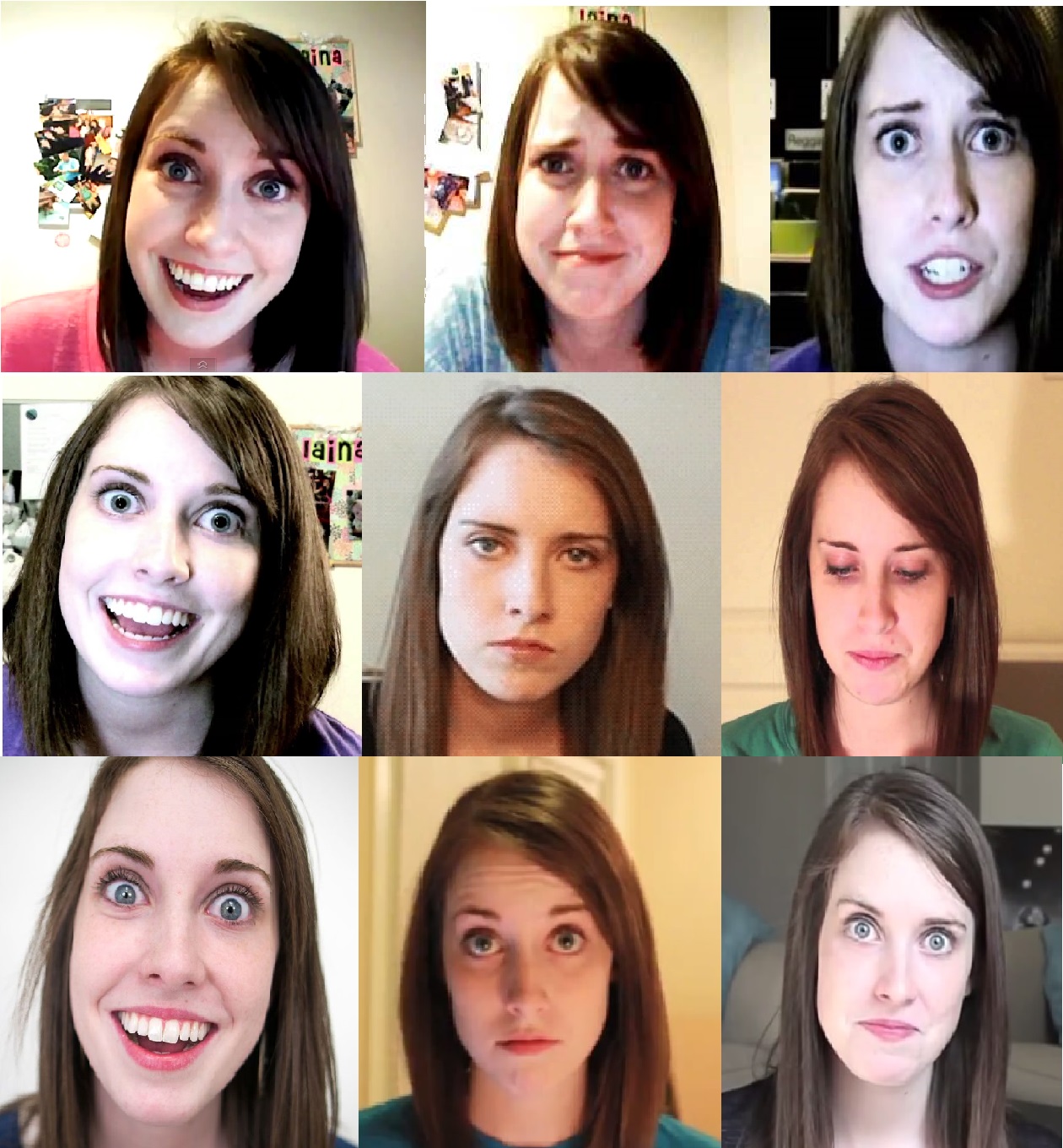 Overly Attached Girlfriend Emotions Chart Blank Meme Template