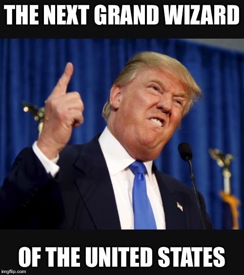 THE NEXT GRAND WIZARD; OF THE UNITED STATES | image tagged in trump 2016 | made w/ Imgflip meme maker