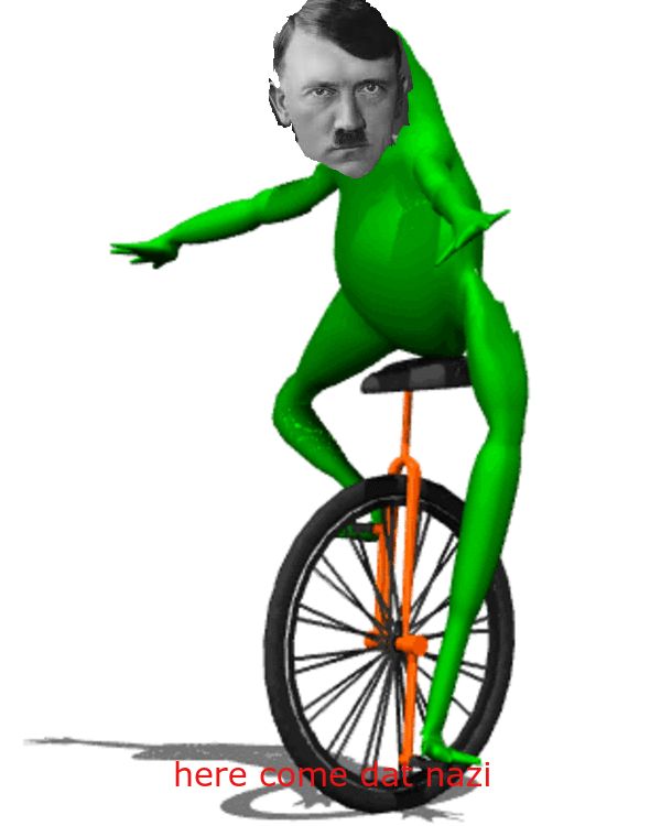 High Quality dat boi hitler Blank Meme Template