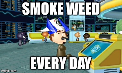 Nintendo has good taste | SMOKE WEED; EVERY DAY | image tagged in nintendo,memes,video games,smoke weed everyday | made w/ Imgflip meme maker