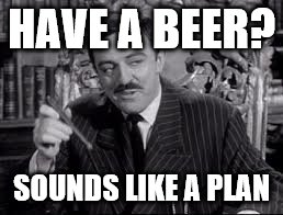 Some days I wish I didn't quit drinking | HAVE A BEER? SOUNDS LIKE A PLAN | image tagged in memes,beer | made w/ Imgflip meme maker