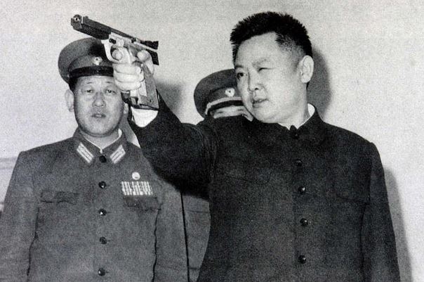 Kim Jong-il shooting practice Blank Meme Template