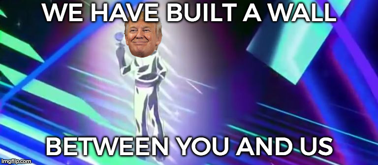 Rocket James | WE HAVE BUILT A WALL; BETWEEN YOU AND US | image tagged in rocket james,trump,funny,memes,wall,team rocket | made w/ Imgflip meme maker