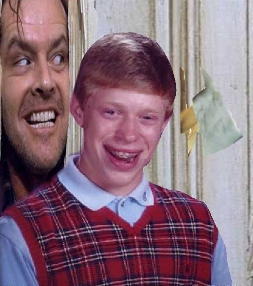 Johnny and Bad Luck Brian Blank Meme Template