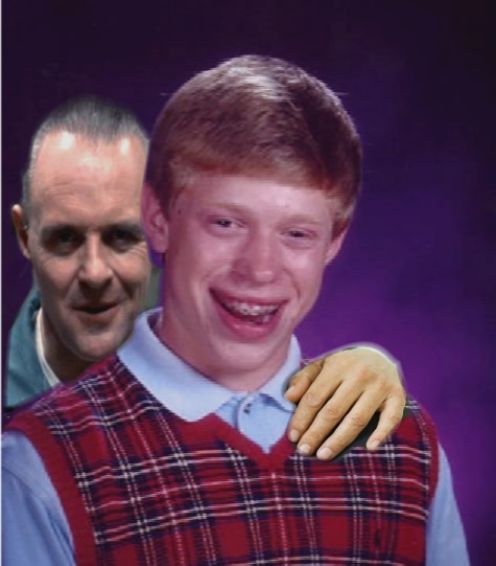 Hannibal Lecter And Bad Luck Brian Blank Meme Template