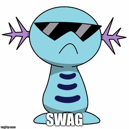 swag wooper | SWAG | image tagged in swag wooper,pokemon,wooper,swag | made w/ Imgflip meme maker