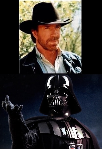 High Quality Chuck Norris Darth Vader Blank Meme Template