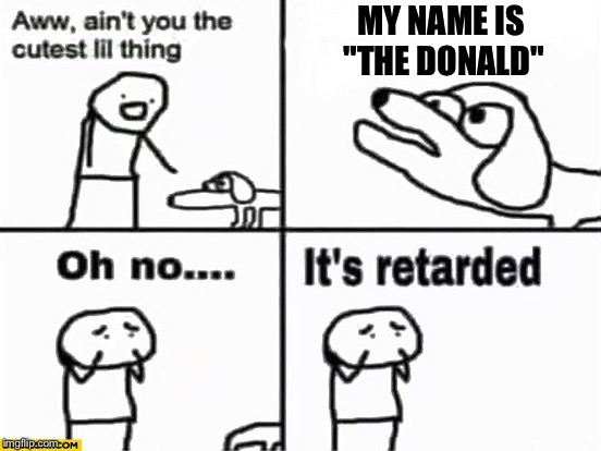 MY NAME IS "THE DONALD" | made w/ Imgflip meme maker