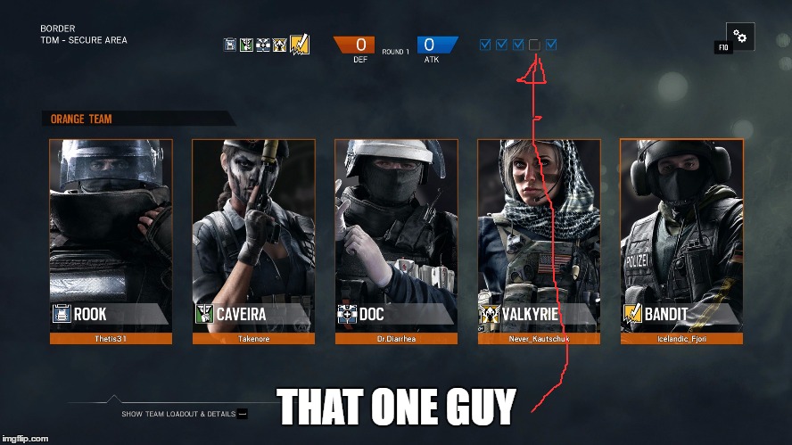 Rainbow Six that one guy | THAT ONE GUY | image tagged in memes,that one guy | made w/ Imgflip meme maker