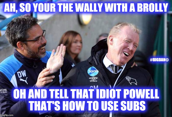 AH, SO YOUR THE WALLY WITH A BROLLY; #BIGDAN©; OH AND TELL THAT IDIOT POWELL THAT'S HOW TO USE SUBS | image tagged in ere steve | made w/ Imgflip meme maker