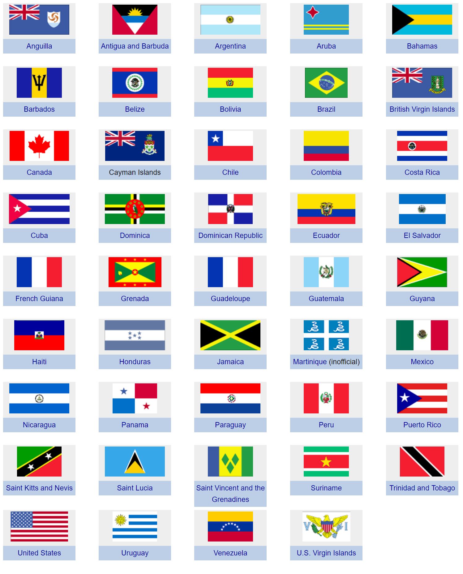 High Quality Flags of The Americas Blank Meme Template