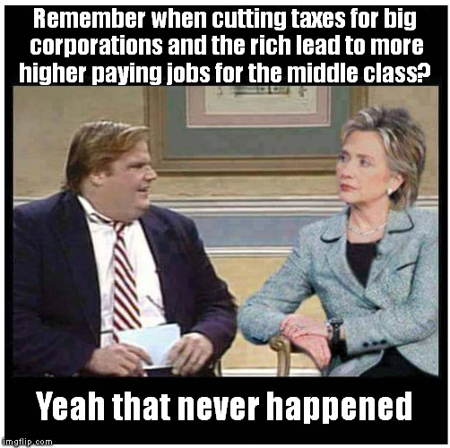 Lining up, waiting on the trickle down... | Remember when cutting taxes for big corporations and the rich lead to more higher paying jobs for the middle class? Yeah that never happened | image tagged in chris farley,trickle down,fail,meme | made w/ Imgflip meme maker