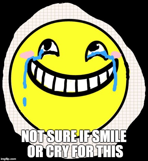 NOT SURE IF SMILE OR CRY FOR THIS | made w/ Imgflip meme maker