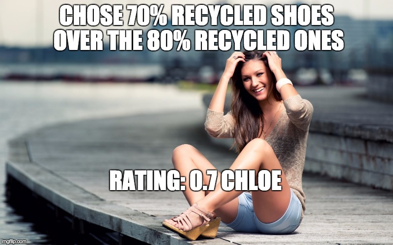 1cvnyy.jpg - Chose 70% recycled shoes over the 80% recycled ones - Rating: 0.7 Chloe