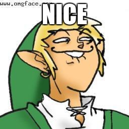 lol of zelda | NICE | image tagged in lol of zelda | made w/ Imgflip meme maker