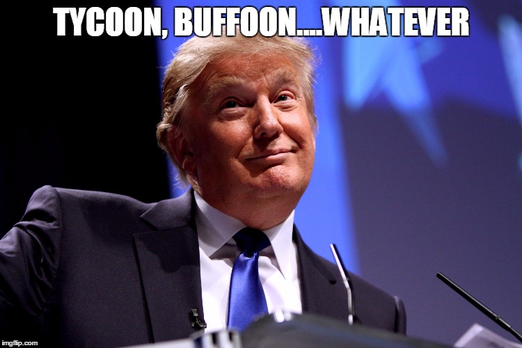 Donald Trump No2 | TYCOON, BUFFOON....WHATEVER | image tagged in donald trump no2 | made w/ Imgflip meme maker