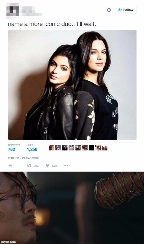 Any Walking Dead fans out there? | image tagged in the walking dead,kardashian,memes | made w/ Imgflip meme maker