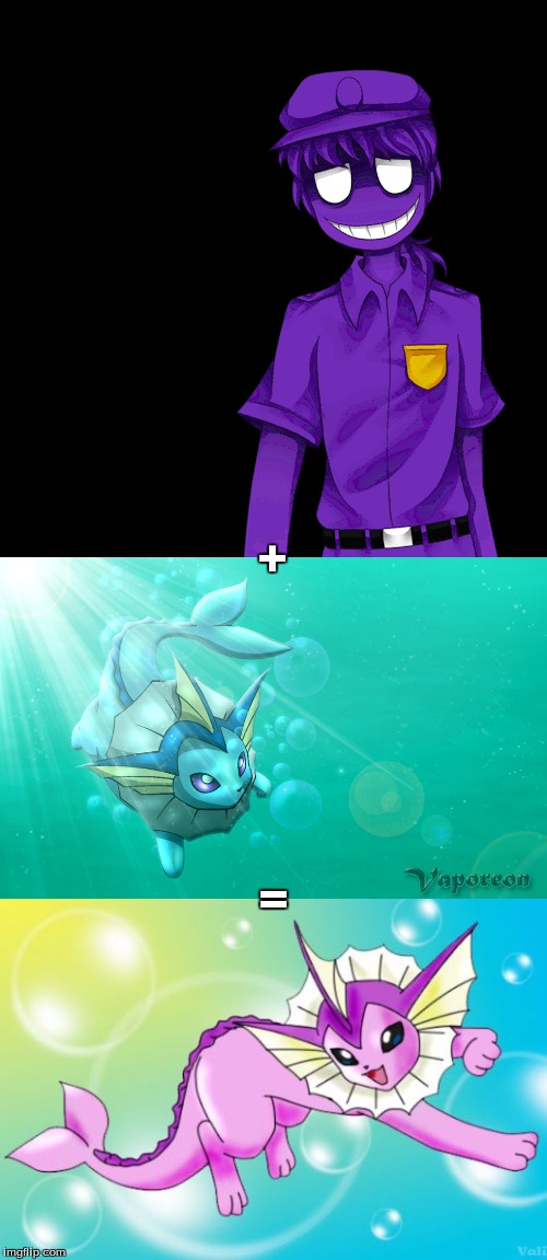 Explanation for Shiny Vaporeon! | image tagged in fnaf,fnaf2,pokemon | made w/ Imgflip meme maker