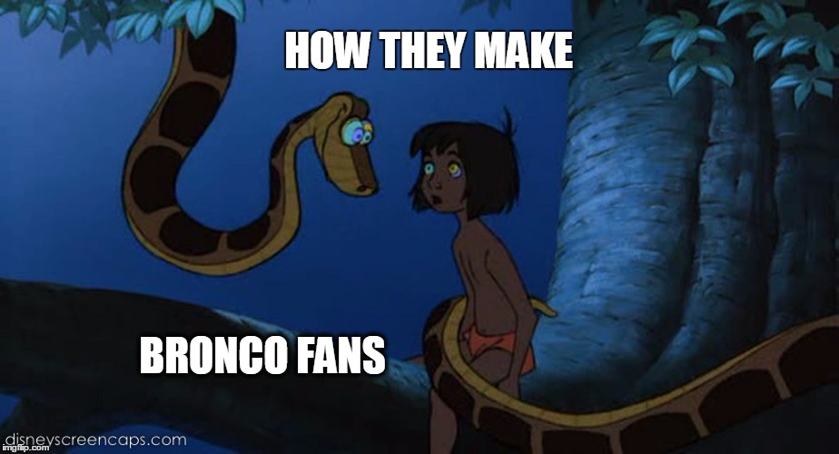 HOW THEY MAKE; BRONCO FANS | made w/ Imgflip meme maker