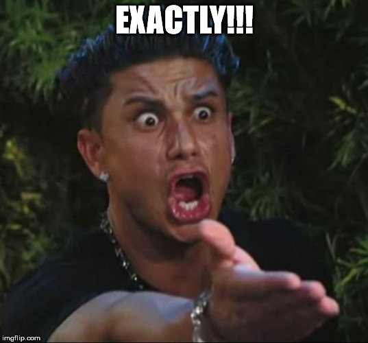Pauly | EXACTLY!!! | image tagged in pauly | made w/ Imgflip meme maker