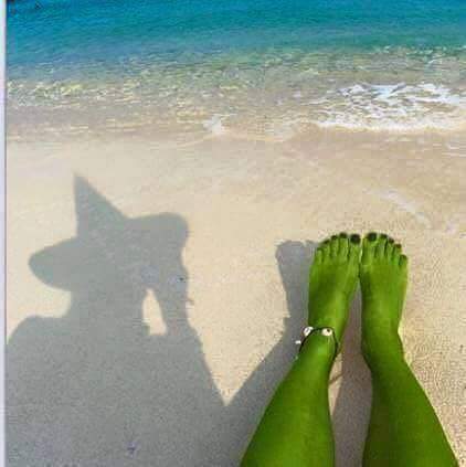 High Quality beach witch Blank Meme Template