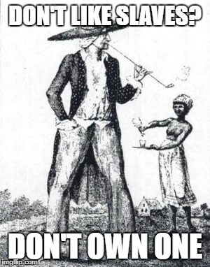 Nineteenth-Century Pro-Choicer | DON'T LIKE SLAVES? DON'T OWN ONE | image tagged in abortion,slavery | made w/ Imgflip meme maker