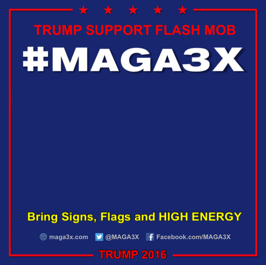 MAGA3X FLASH MOB 1 Blank Meme Template