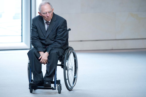 Schaeuble Wheelchair Blank Meme Template