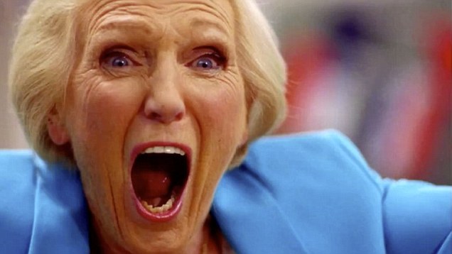 High Quality Mary Berry goes bezerk Blank Meme Template