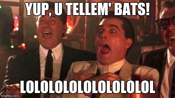YUP, U TELLEM' BATS! LOLOLOLOLOLOLOLOLOL | made w/ Imgflip meme maker