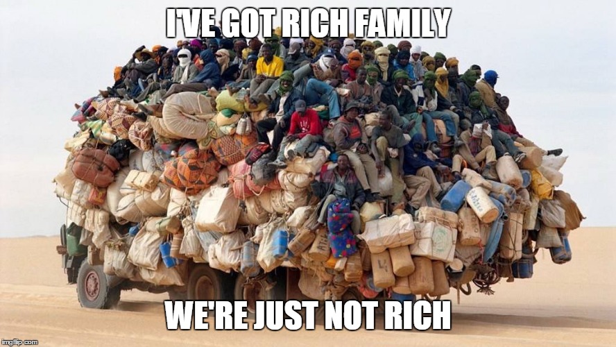 I'VE GOT RICH FAMILY; WE'RE JUST NOT RICH | image tagged in hinduism | made w/ Imgflip meme maker