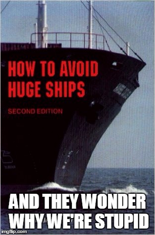 Huge Ships | AND THEY WONDER WHY WE'RE STUPID | image tagged in huge ships,ships,bumb books,useful,book | made w/ Imgflip meme maker