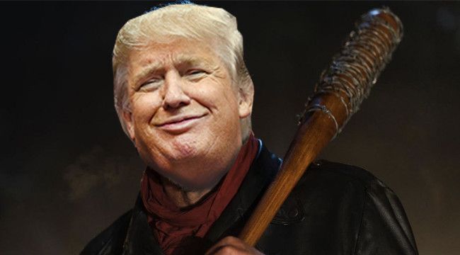 High Quality Trump  Walking Dead Blank Meme Template