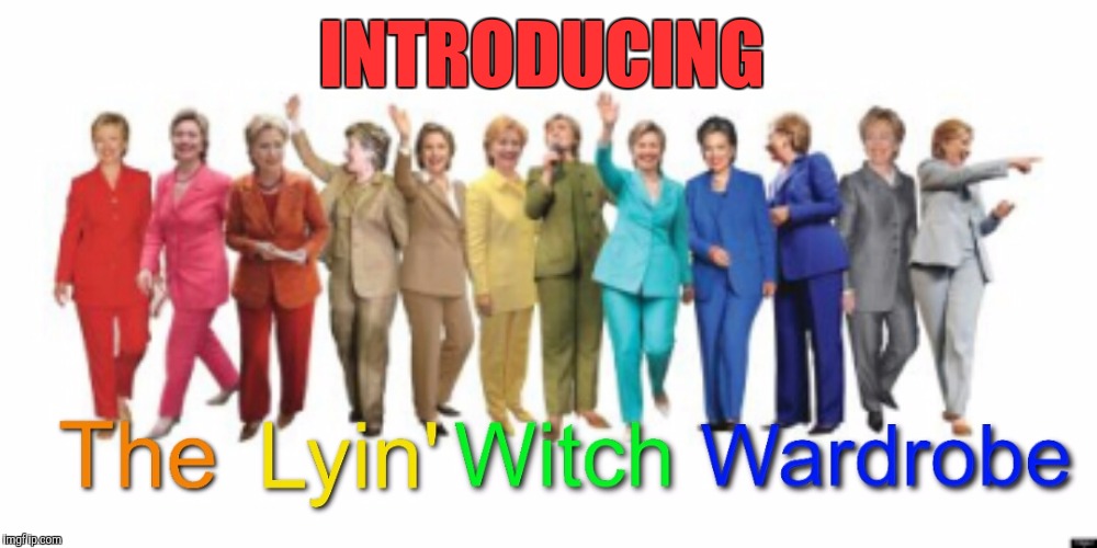 From The Blarneya Collection  | INTRODUCING | image tagged in hillary clinton,lion witch wardrobe,pantsuits,meme | made w/ Imgflip meme maker