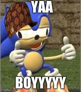 Drunk Sonic | YAA; BOYYYYY | image tagged in drunk sonic,scumbag | made w/ Imgflip meme maker