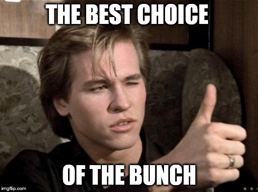 THE BEST CHOICE OF THE BUNCH | made w/ Imgflip meme maker