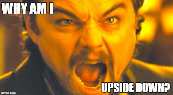 WHY AM I UPSIDE DOWN? | made w/ Imgflip meme maker