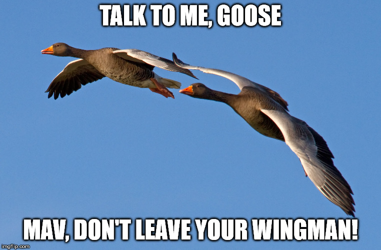 TALK TO ME, GOOSE MAV, DON'T LEAVE YOUR WINGMAN! | made w/ Imgflip meme maker