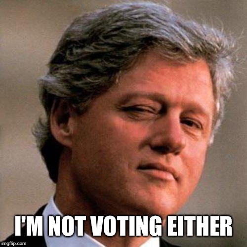 I'M NOT VOTING EITHER | made w/ Imgflip meme maker