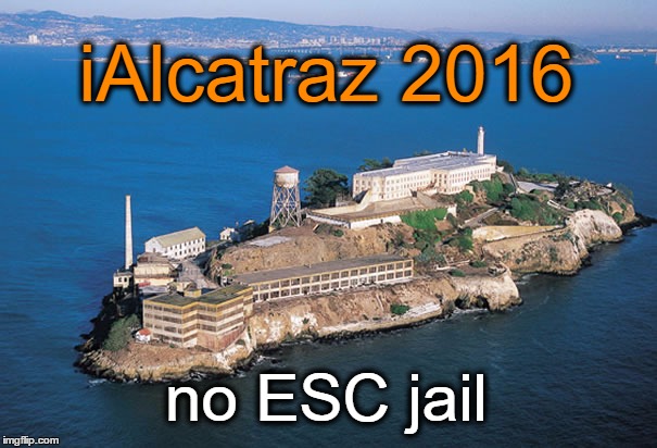 mackbook pro 2016 | iAlcatraz 2016; no ESC jail | image tagged in mackbook,escape,apple,keyboard | made w/ Imgflip meme maker
