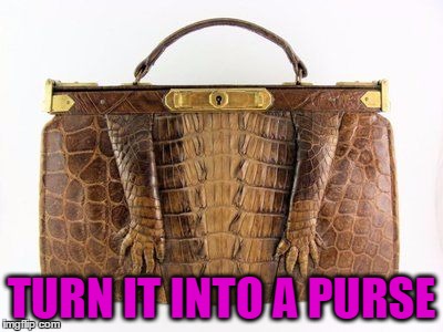 TURN IT INTO A PURSE | made w/ Imgflip meme maker