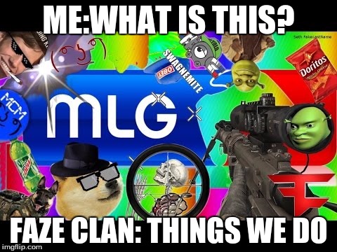 Dank Memes | ME:WHAT IS THIS? FAZE CLAN: THINGS WE DO | image tagged in dank memes | made w/ Imgflip meme maker