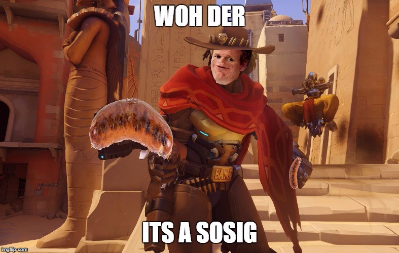 McCrig - WOH DER | image tagged in memes,funny,overwatch memes | made w/ Imgflip meme maker