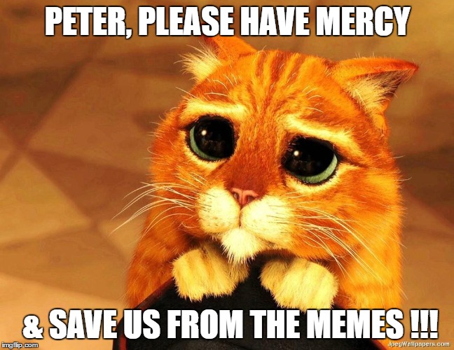 PETER, PLEASE HAVE MERCY; & SAVE US FROM THE MEMES !!! | made w/ Imgflip meme maker