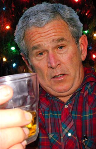 bush drunk Blank Meme Template