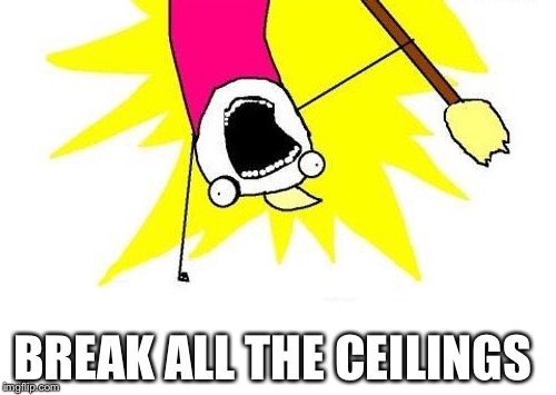 X All The Y Meme | BREAK ALL THE CEILINGS | image tagged in memes,x all the y | made w/ Imgflip meme maker