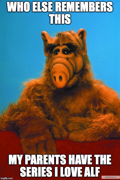Headbanzer | WHO ELSE REMEMBERS THIS; MY PARENTS HAVE THE SERIES I LOVE ALF | image tagged in memes,headbanzer | made w/ Imgflip meme maker