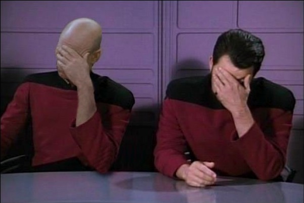 Picard And Riker Double Facepalm Blank Meme Template