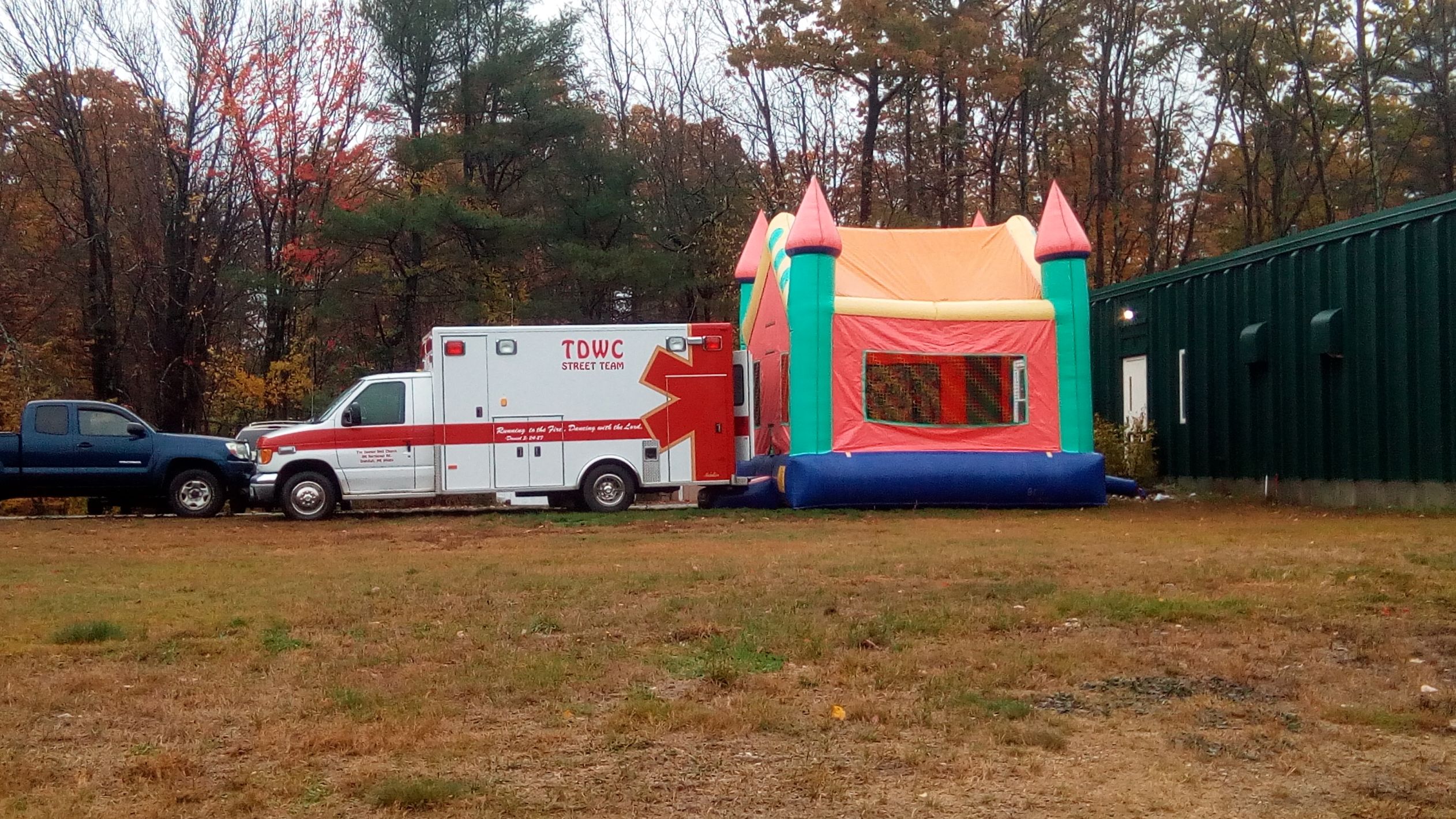 Ambulance bounce house Blank Meme Template